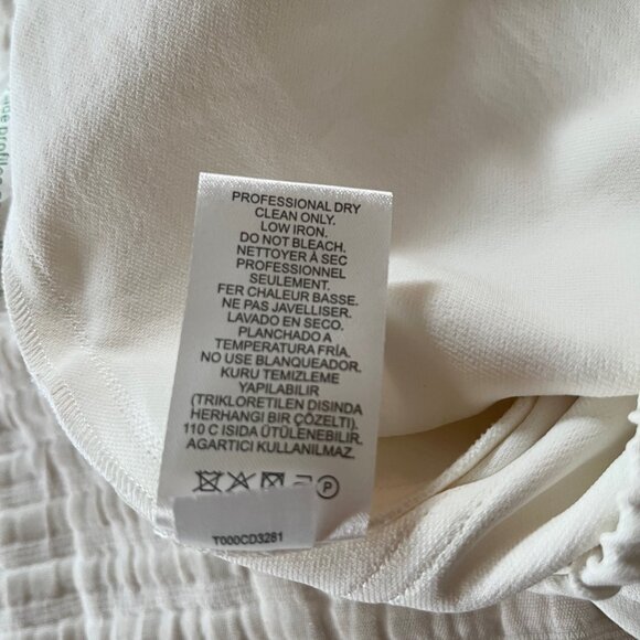 Tibi Chalky Drape Plashet Jogger- Regular- White- SR - Picture 12 of 13